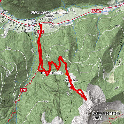 Schwarzenstein Plan mit Richard, Leo, Alexandra