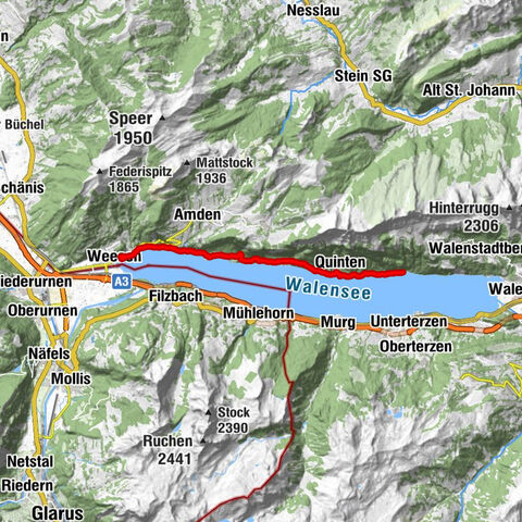 Amden, St. Gallen/Schweiz