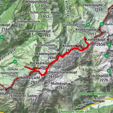 Etappe 2: Rappenseehütte zu Kemptner Hütte – Heilbronner Weg