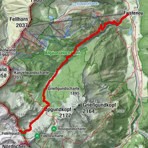 Aufstieg Fiderepasshütte ab Talstation Fellhorn
