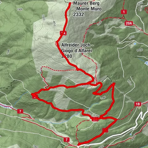Pe de Borz- monte Muro-baita Pecol
