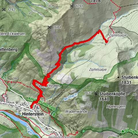 von Hinterstein zur Zipfelsalpe