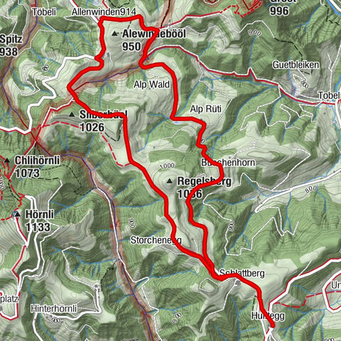 Winter hike at the Hulftegg