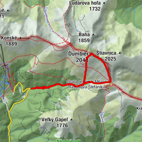 Trangoška-Chata M.R.Štefánika-Ďumbier-Trangoška