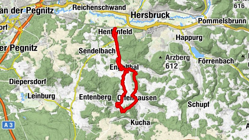 Der Mühlenweg im Nürnberger Land