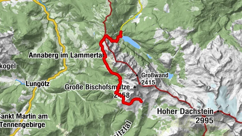 Stage 1 Dachstein circular hiking route