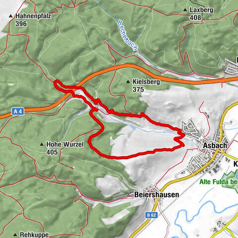 Vom Grenzeberg, über den Kronbergweg, Milnrode und über den Höhenweg zurück