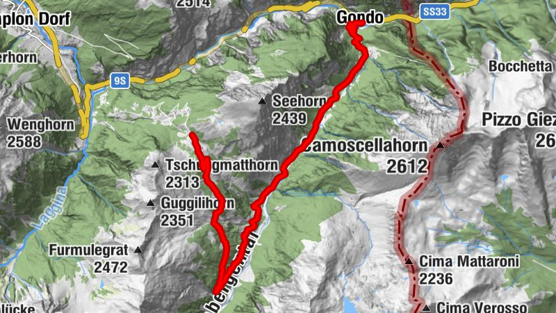 Zwischbergen, Gondo - Scenic & side valleys