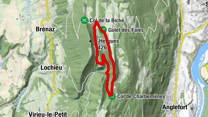 Hiking in Bugey: Crêtes de Sur Lyand