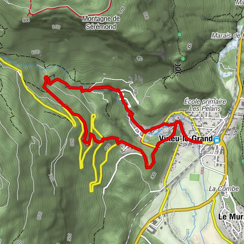 Hike of the Clairefontaine waterfall