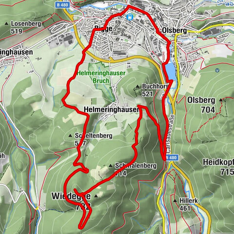 3rd stage Kneipp Hiking Trail Olsberg - Ohlenberg route
