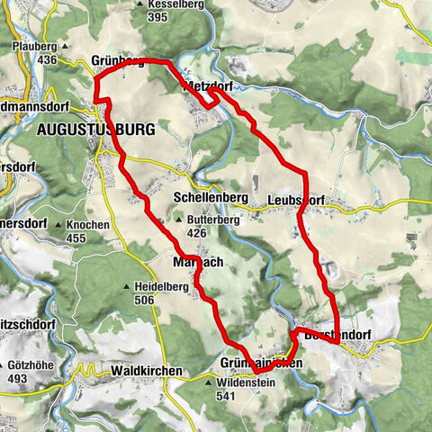 From Engeldorf to the hunting lodge - a tour with a view of the castle