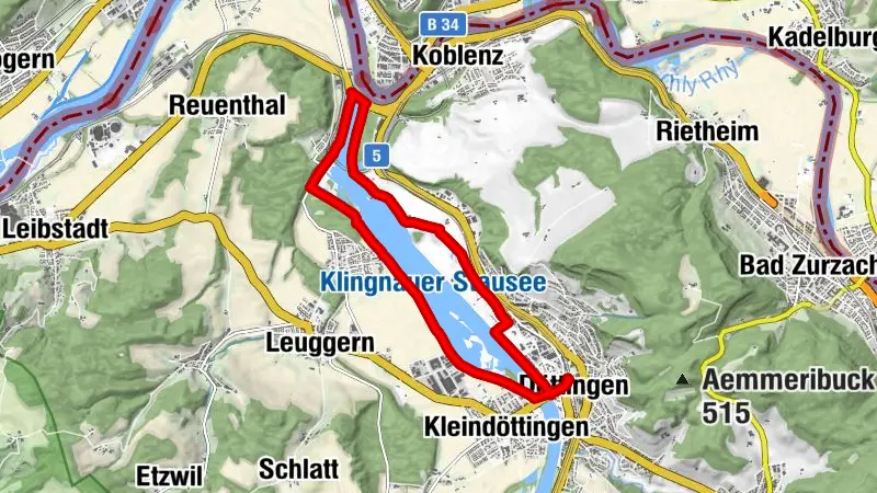 Around the Klingnau reservoir