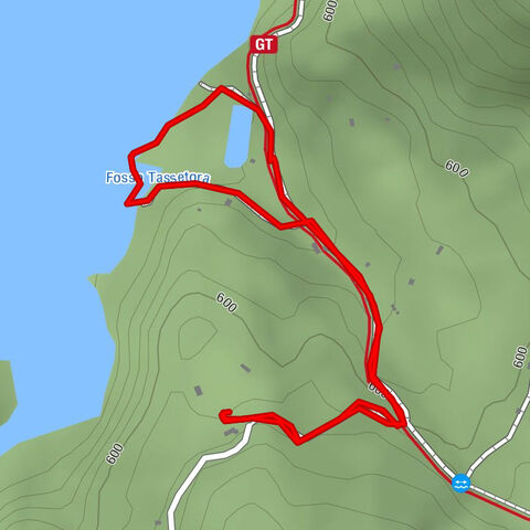 Vagli Sotto Weg zum See