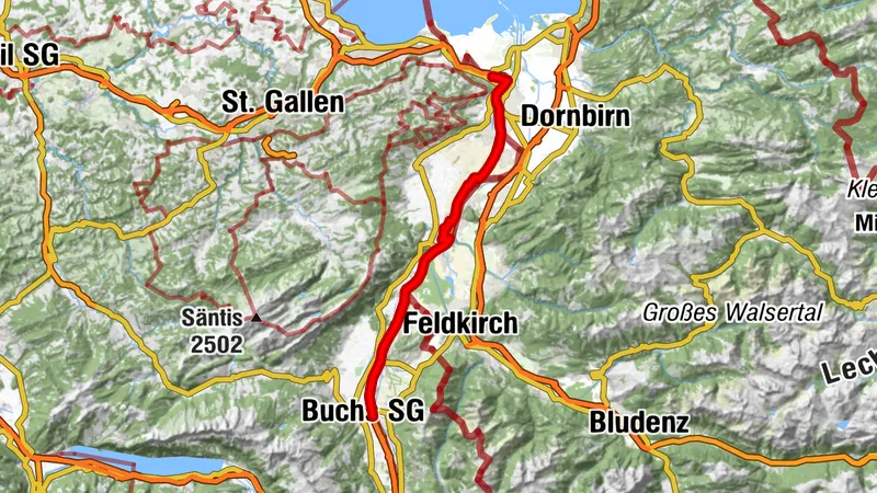 Rhein-Skate No. 1: Section 4: Buchs-St.Margrethen