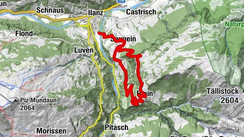 Sevgein - Riein, official trail 904