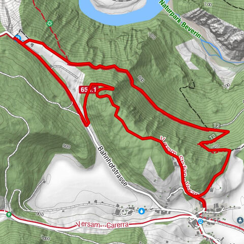 Rhine Gorge: Versam circular hike