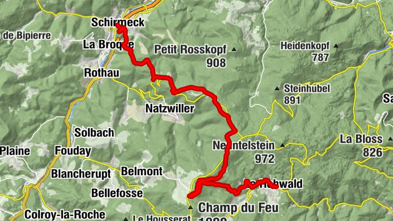 Crossing the Vosges Mountains - Stage 9 - Schirmeck - Le Hohwald
