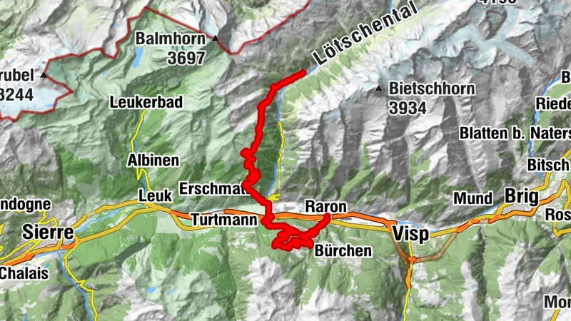 Valais Alpine Bike 5. Brig - Wiler (Lötschen)