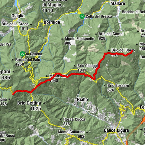 Trail no. 15: Colle di Melogno - Colla di San Giacomo