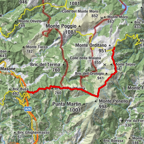 Trail no. 22: Passo del Turchino - Colla di Praglia