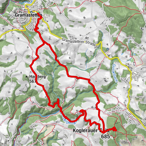 Gramastetten: 3 Streams - 4 Mountains Route