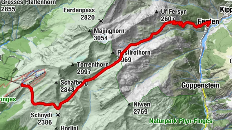 Ferden - Restipass - Rinderhütte (Leukerbad)
