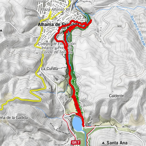 Alhama de Granada angels, gorges en middeleeuwse route