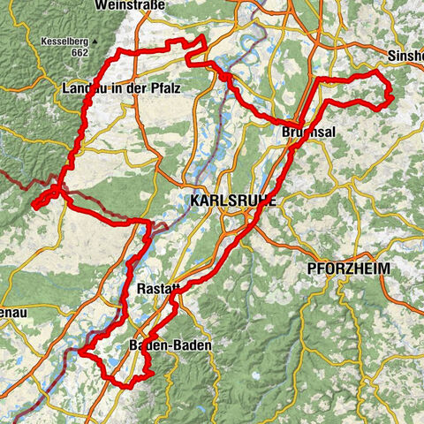 Cross-border cycling circuit "Vineyard & Terroir" (PAMINA area)