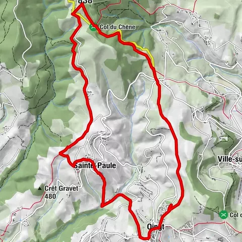 From Oingt to Col du Châtoux - Beaujolais - Oingt - Val d'Oingt