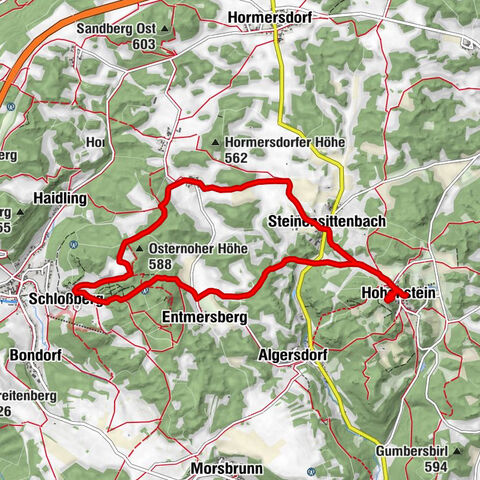 Von Osternohe zur Burg Hohenstein und dem Windbeutelcafe
