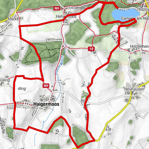 Wanderung vom Holzöstersee um Haigermoos u.z.
