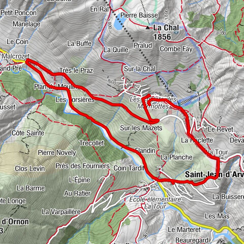 Rondwandeling La Chal naar Fromagerie