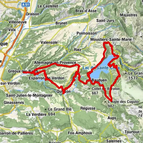 Cycling along the water and the unique history of the Verdon