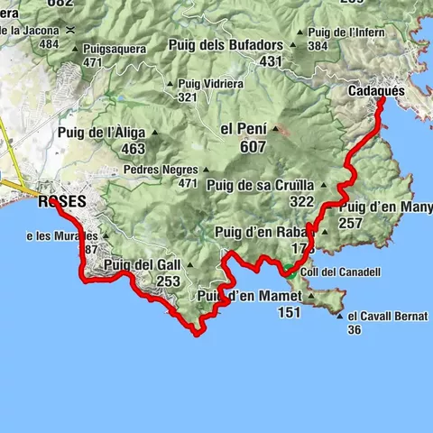 (E 12 - GR 92) From Cadaqués to Rosas