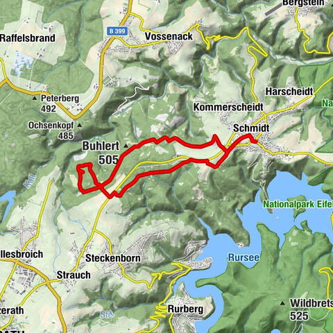 Zu den Bunkern im Buhlert