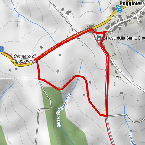 Rundweg 1 um Casale di Poggioferro, Grosseto, Italy