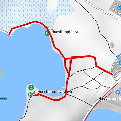 Huosilampi Trail 500 m, Accessible, Hossa National Park