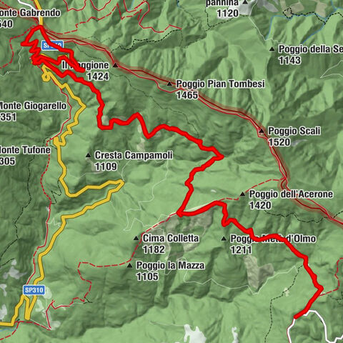 MTB 8: Aia Ondino, Passo della Calla, Capanna Maremmana, Battilocchio