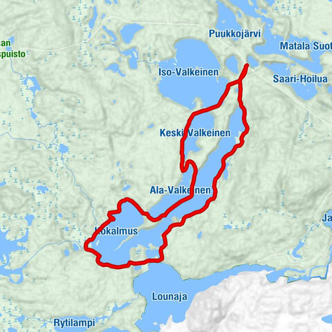 Kokalmuksen kierros Mountain Biking Trail 14 km, Hossa National Park