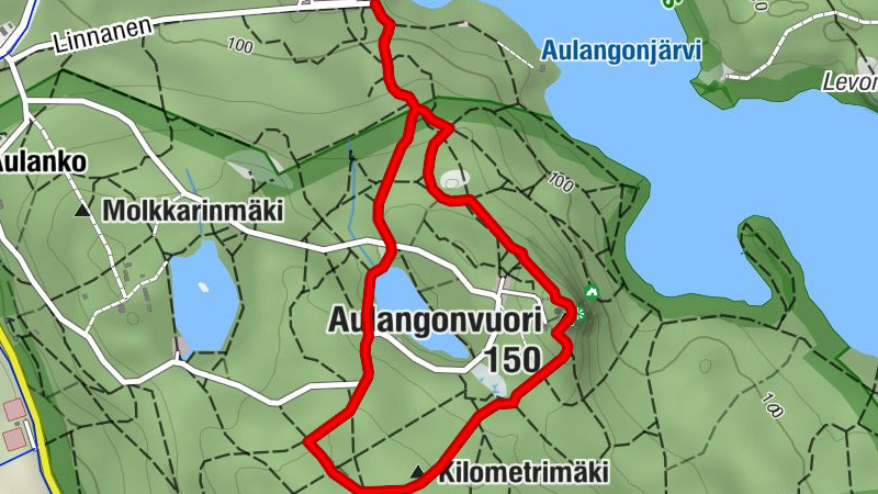 Hämeenlinna Aulanko hiking route, easy