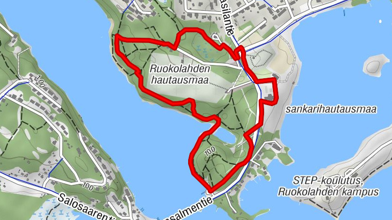 Eukkojen path at Ruokolahti's Kirkonmäki