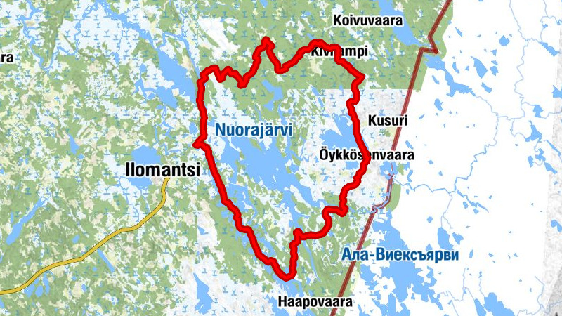 Pogostan kierros mountain biking route