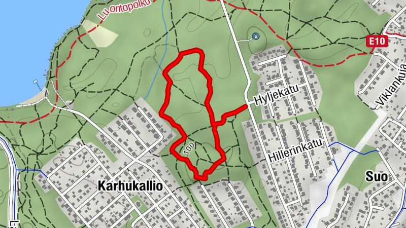 Karhukallion maastopyöräreitti, Imatra