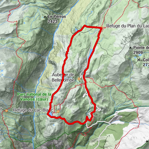 Tour of the Bellecombe lakes