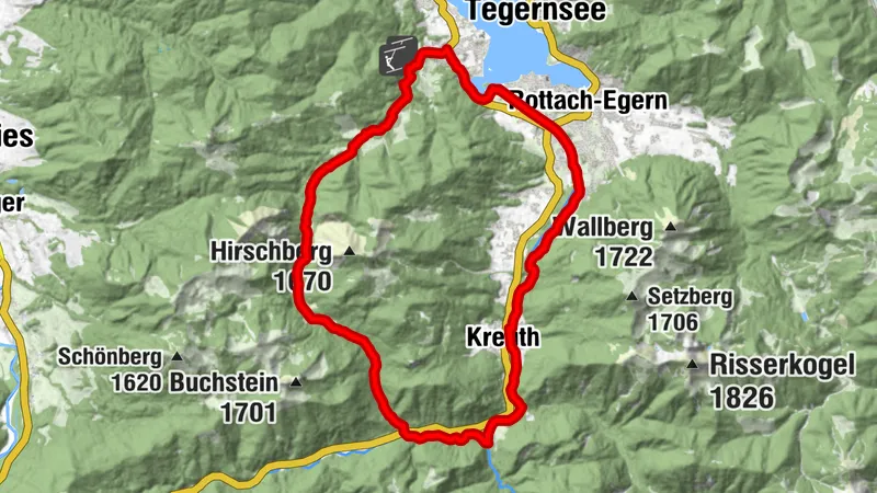 E-bike route: Schwarzentenn Alm (route no. 31 from "RadlTraum Süd")