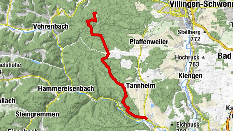 Wolterdingen - Herzogenweiler - Auerhahn