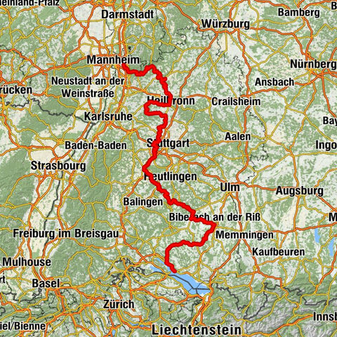 Middle Route | German Half-Timbered Route: From the Neckar to Lake Constance