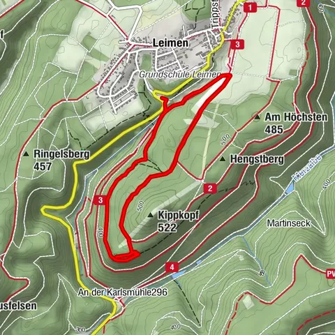 Hike to the Geißenschlupf Rocks and the "Beautiful View" near Leimen/Pfalz