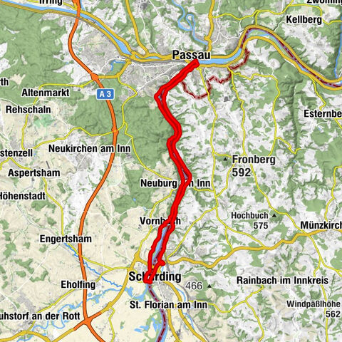 Bike round Schärding-Passau-Schärding | Nature & Culture on the Inn Cycle Path